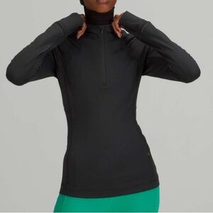 lululemon Its Rulu Run Half-Zip Black Size 6 NWT